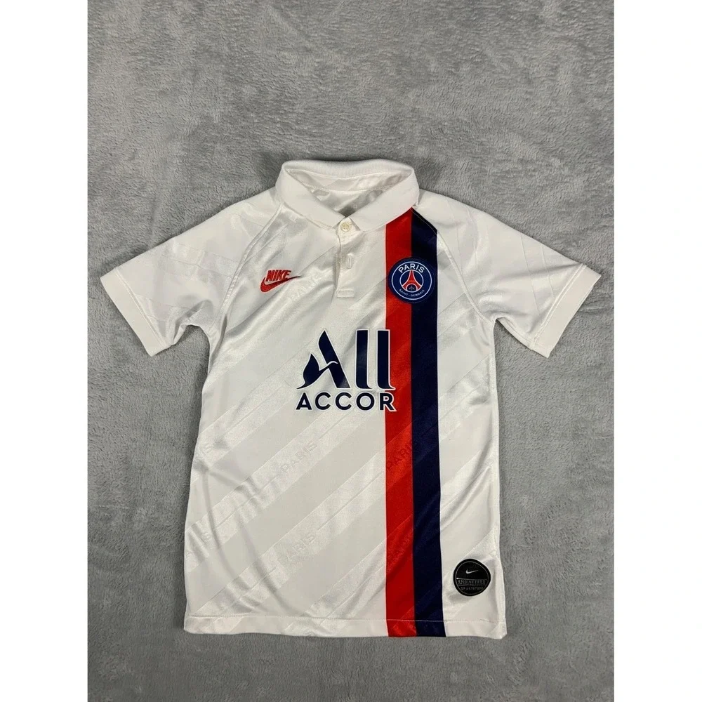 Nike Paris Saint-Germain Psg 2019-20 Away Soccer Jersey Youth S White SPA6767809